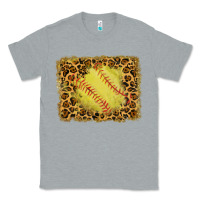 Heather Grey watercolor glitter leopard softball background Classic Tee - RanaPortraitStore