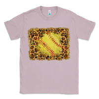 Lilac watercolor glitter leopard softball background Classic Tee - RanaPortraitStore