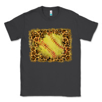 Smoke watercolor glitter leopard softball background Classic Tee - RanaPortraitStore
