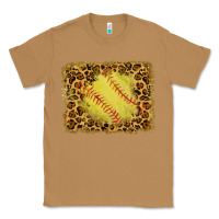 Toasted Coconut watercolor glitter leopard softball background Classic Tee - RanaPortraitStore