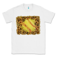 White watercolor glitter leopard softball background Classic Tee - RanaPortraitStore