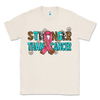 Natural stronger than cancer with cancer ribbon Classic Tee - AdoDesignShop