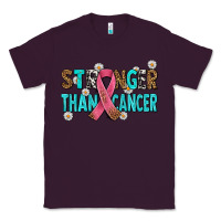 Plum stronger than cancer with cancer ribbon Classic Tee - AdoDesignShop