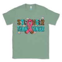 Sage stronger than cancer with cancer ribbon Classic Tee - AdoDesignShop