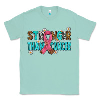 Seafoam stronger than cancer with cancer ribbon Classic Tee - AdoDesignShop