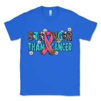 True Royal stronger than cancer with cancer ribbon Classic Tee - AdoDesignShop