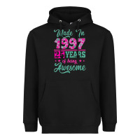 Black made in 1997, 25 years of being awesome Heavyweight Hoodie - Jasminsmagicworld