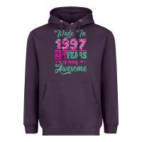 Plum made in 1997, 25 years of being awesome Heavyweight Hoodie - Jasminsmagicworld