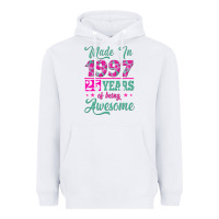 White made in 1997, 25 years of being awesome Heavyweight Hoodie - Jasminsmagicworld