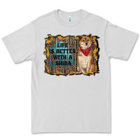 Dove Grey life is better with a shiba Premium Tee - RanaPortraitStore