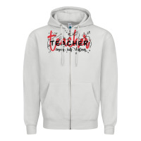 Dove Grey christmas teacher Zipper Hoodie - MaliasSmallBusiness