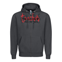 Smoke christmas teacher Zipper Hoodie - MaliasSmallBusiness