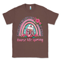 Chestnut nurse life spring rainbow Classic Tee - BarkalooDesign