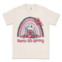 Natural nurse life spring rainbow Classic Tee - BarkalooDesign