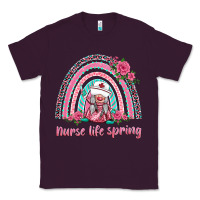Plum nurse life spring rainbow Classic Tee - BarkalooDesign