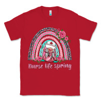 Red nurse life spring rainbow Classic Tee - BarkalooDesign