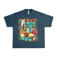 Midnight Navy feed me street food and tell me i'm pretty Urban Heavy Tee - JahusDesignShop