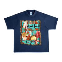 Navy feed me street food and tell me i'm pretty Urban Heavy Tee - JahusDesignShop