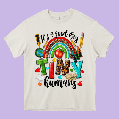 It S A Good Day Tiny Humans Heavy Core Tee Designed By Texasbilliewilder