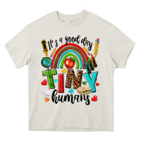 Cream it s a good day tiny humans Heavy Core Tee - texasbilliewilder