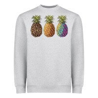 Heather Grey pineapples leopard tie dye summer Heavyweight Sweatshirt - Artiststas