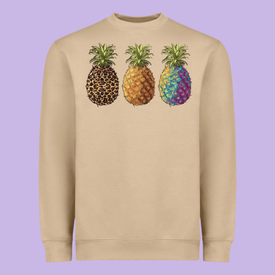 Pineapples Leopard Tie Dye Summer Heavyweight Sweatshirt Designed By Artiststas
