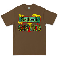 Cacao softball sister with leopard Premium Tee - Zillion Design Studio