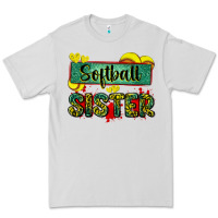 Softball Sister With Leopard Premium Tee | Teevron