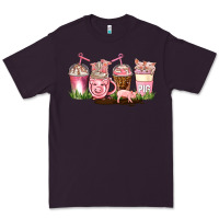 Plum pig coffee cups Premium Tee - AdoDesignShop