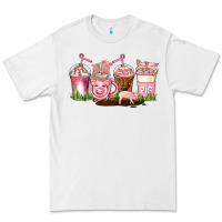 White pig coffee cups Premium Tee - AdoDesignShop