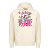 Tofu in october we wear pink breast cancer awareness Premium Hoodie - texasbilliewilder