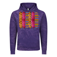 Cloud Purple Pink Leopard Serape Brush Strokes Vintage Hoodie - Bettercallsaul