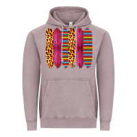 Vintage Zinc Pink Leopard Serape Brush Strokes Vintage Hoodie - Bettercallsaul