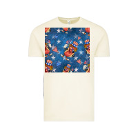 Vintage Arctic 4th of july hotdog seamless pattern Vintage Tee - BundleAndBundleShop