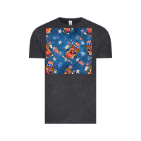 Vintage Black 4th of july hotdog seamless pattern Vintage Tee - BundleAndBundleShop