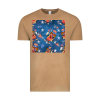 Vintage Camel 4th of july hotdog seamless pattern Vintage Tee - BundleAndBundleShop