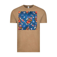Vintage Coffee 4th of july hotdog seamless pattern Vintage Tee - BundleAndBundleShop