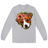 Moon Dust jack russel floral Long Sleeve Tee - Jasminsmagicworld