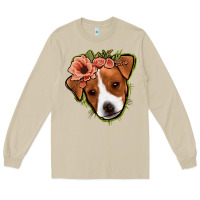 Mushroom jack russel floral Long Sleeve Tee - Jasminsmagicworld