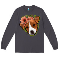 Smoke jack russel floral Long Sleeve Tee - Jasminsmagicworld