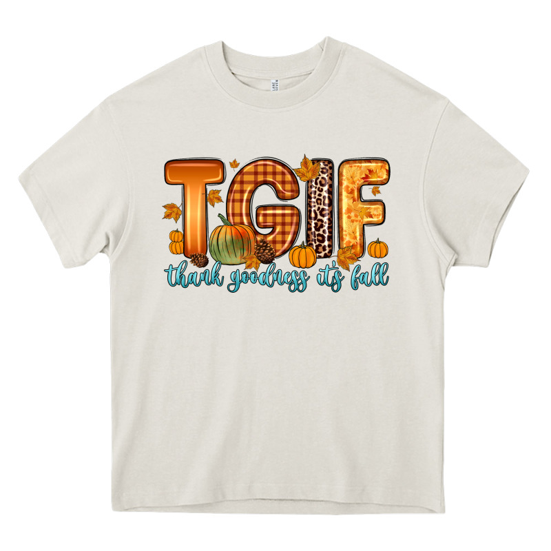 Tgif Thank Goodness It S Fall Heavy Core Tee by Zillion Design Studio | Teevron