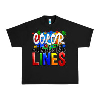 Black color outside the lines Urban Heavy Tee - AdoDesignShop
