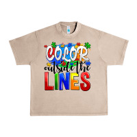 French Oak color outside the lines Urban Heavy Tee - AdoDesignShop