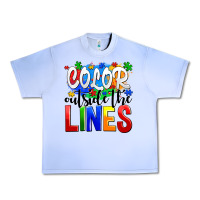 Grape Ice color outside the lines Urban Heavy Tee - AdoDesignShop