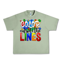 Oil Green color outside the lines Urban Heavy Tee - AdoDesignShop