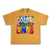 Peanut Butter color outside the lines Urban Heavy Tee - AdoDesignShop