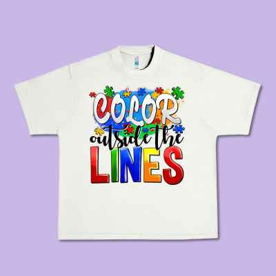Color Outside The Lines Urban Heavy Tee Designed By Adodesignshop