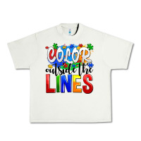 Pistachio color outside the lines Urban Heavy Tee - AdoDesignShop