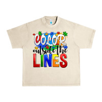 Sandshell color outside the lines Urban Heavy Tee - AdoDesignShop