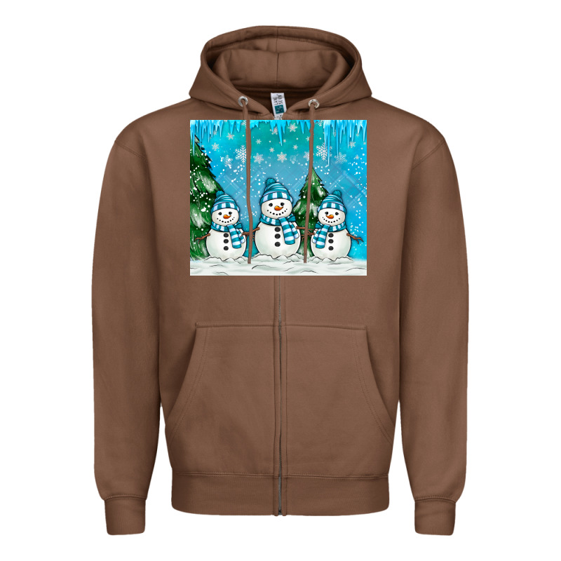 Snowman Zipper Hoodie by MaliasSmallBusiness | Teevron